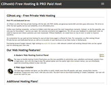 Tablet Screenshot of cdhost.org